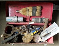 Metal Tool Box W/ Various Tools