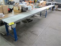(2) Sections 11' x 18" Wide Roller Conveyor