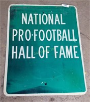 National Pro-Football Hall Of Fame Metal Sign