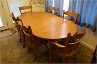 Dining room table with chairs