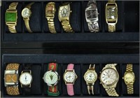 13 Ladies' Wristwatches--Bulova Diamond 98W05