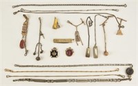 Assorted Pocket Watch Chains and Fobs