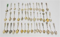 43 Silver Demitasse Souvenir Spoons