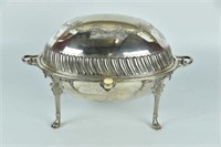 Antique Silver Plated Server / Bacon Warmer