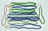 Lot of 10 African Trade Bead Necklaces