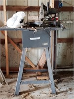 Table saw and chop saw.