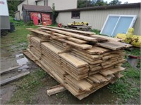 PILE OF ROUGH CUT RED PINE