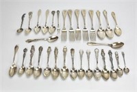 31 Pieces of Assorted Sterling Flatware