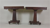 Near Pr. American Empire Mahogany Games Tables