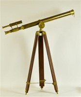 Brass Telescope on Mahogany Tripod