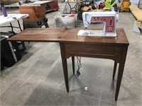Vintage Folding Singer Sewing Desk