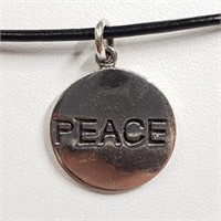 Sterling Silver Peace  Necklace, Suggested Retail