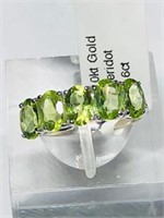 10KT Gold Peridot(2.60ct) Ring, Made in Canada.