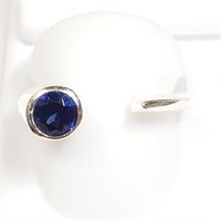 Sterling Silver Lapis  Ring (~Size 6), Suggested