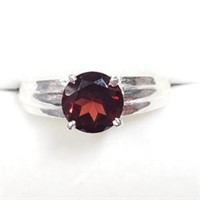 Sterling Silver Garnet  Ring (~Size 6), Suggested