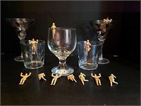 Drink and Cocktail Glasses with Name Characters