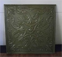 Large Green Metal Tile