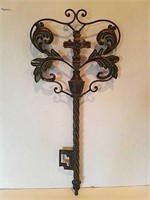 Large Metal Key, Hangs on Wall