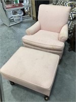 Tartan Plaid Chair & Ottoman