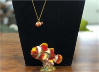 Goldfish Jewelry Box & Matching Necklace
