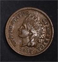 1866 INDIAN HEAD CENT, XF/AU