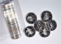 ROLL OF 40-90% SILVER 2001 STATE QUARTERS
