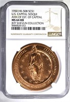 1950 HK-508 SO CALLED DOLLAR, NGC MS-64 RB