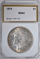 1879 MORGAN DOLLAR, PCI CH/GEM BU