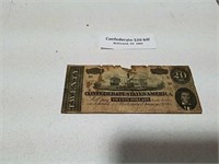 Confederate $20 bill Richmond Virginia 1864,