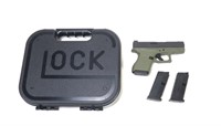 Glock Model 43 9mm semi-auto, 3.39" barrel with