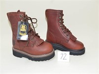 Pair of Dan Post Briar Oily Lace-Up Boots