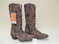 Pair of Laredo Women's Boots - Black & Tan Cowboy