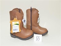 Pair of Smokey Mountain - Brown Boots w/Zipper on
