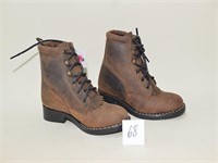Pair of Smokey Mountain Leather Lace-Up  Boots