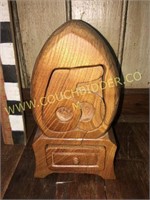 Handcarved 65th Birthday wooden treasure box