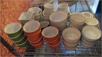 Lot of Square & Round Condiment Bowls