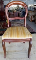 ANTIQUE UPHOLSTERED SEAT SIDE CHAIR