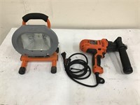 Black and Decker Drill & Work Light