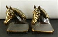 Old Metal Horse Head Bookends