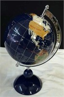 11" Handpicked Inlaid Gemstone Globe