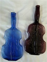 Set decorative Glass cello bottles