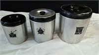 West Bend containers. Set of three one bid.