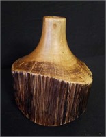 Wood jug 9" tall