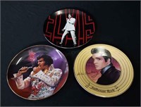 3 all for one bid 8" Elvis collector plates