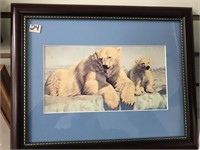 Fred Machetanz picture 4.5" x 8.5"  2 polar bears,