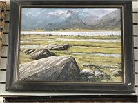 Original oil painting on artboard by Dr. Vern Cate