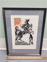 Signed and numbered print by Salvador Dali 7/150 f