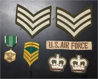 Military Patches and Medal