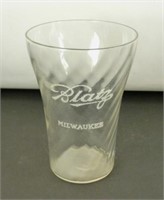 Blatz Beer Milwaukee Prohibition Glass - Very