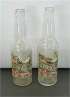 * Two Arcadia Brewery Beer Bottles Labels - One